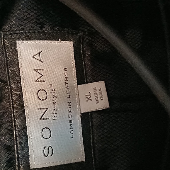 Nwot heavy leather women's coat by Simona extra large black - Picture 6 of 11